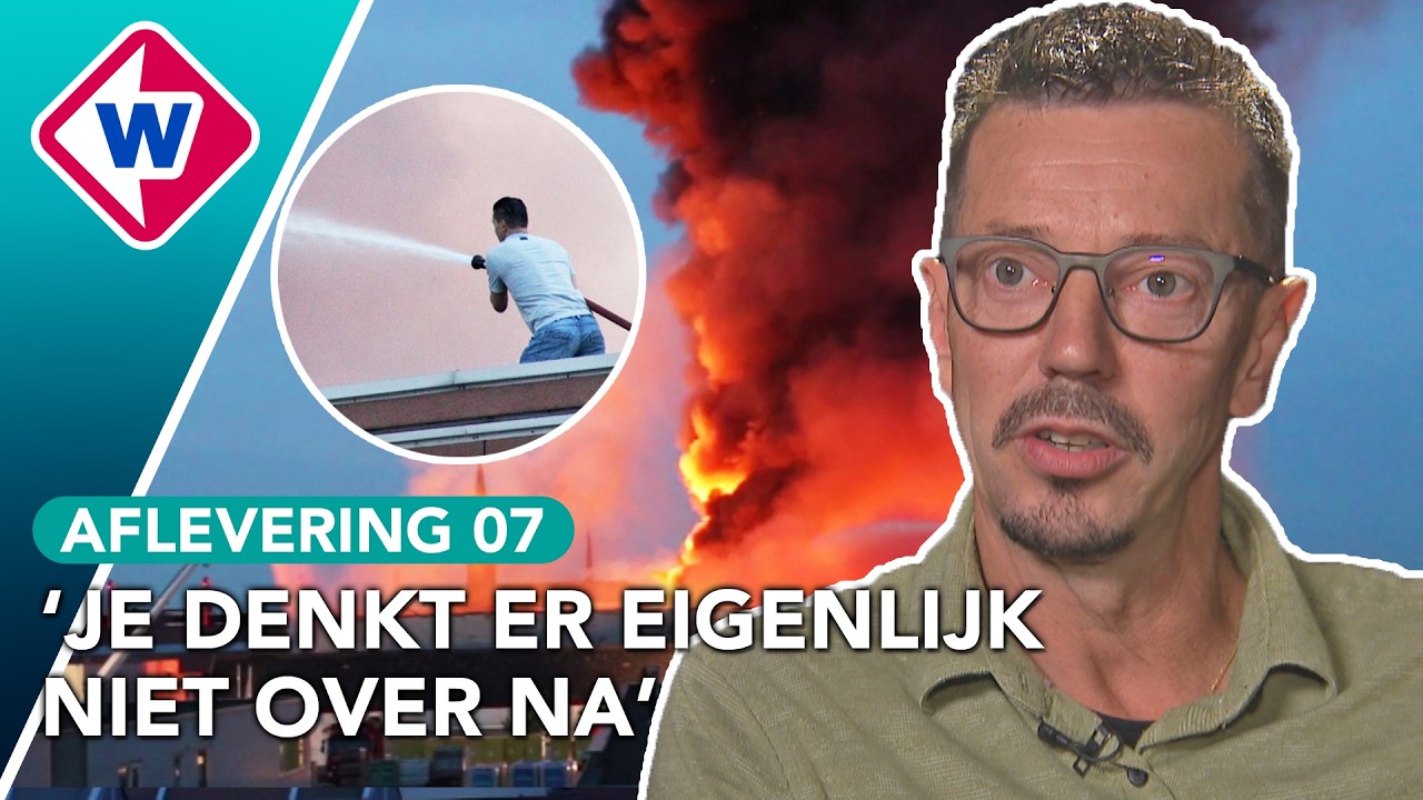 Grote brand op bedrijventerrein: Marco blust zelf om zijn zaak te redden | 112 Ooggetuige