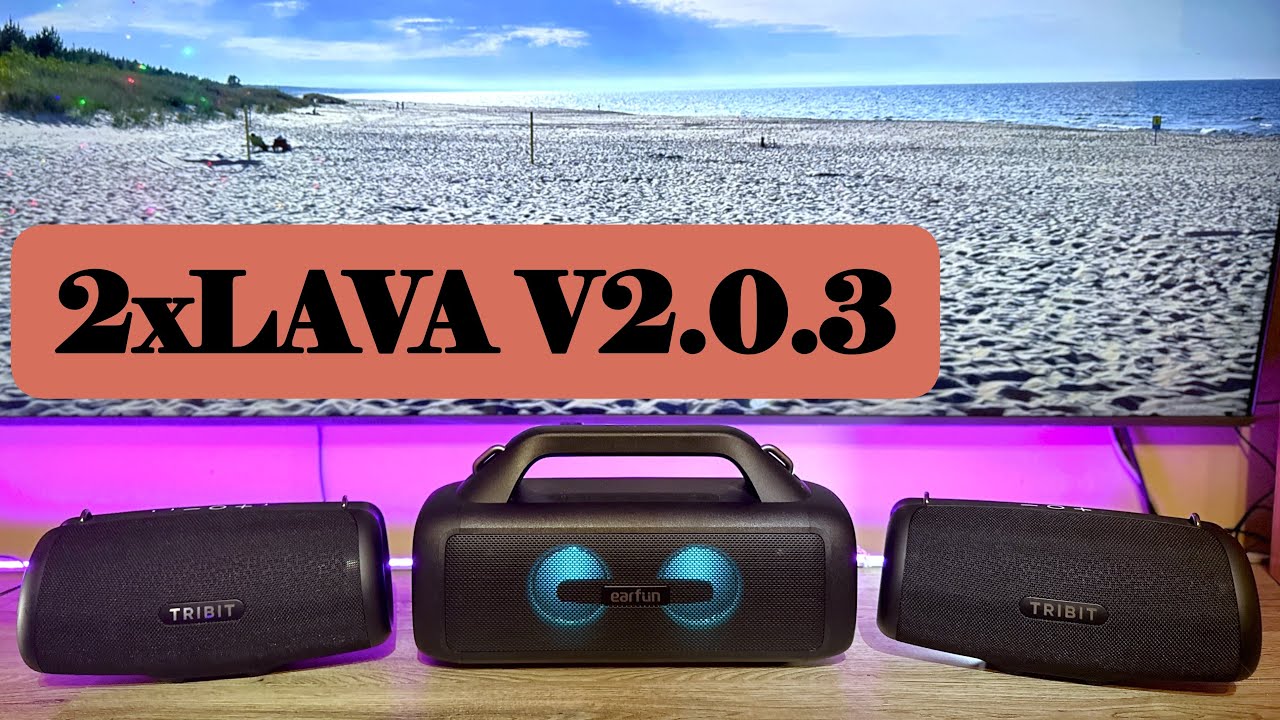 2xTribit Stormbox LAVA V2.0.3 vs Earfun Uboom X 9.4.9 Opinion in Subtitles