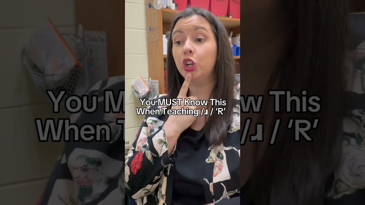 3 Things You Must Know When Teaching R in Speech Therapy 🎤 #speechtherapy #funlearningathome #slp