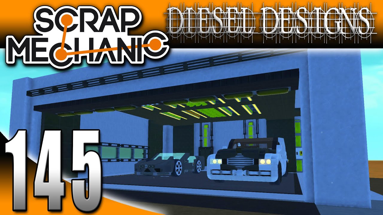 Scrap Mechanic Gameplay :EP145: Modern Garage! (HD Creative)