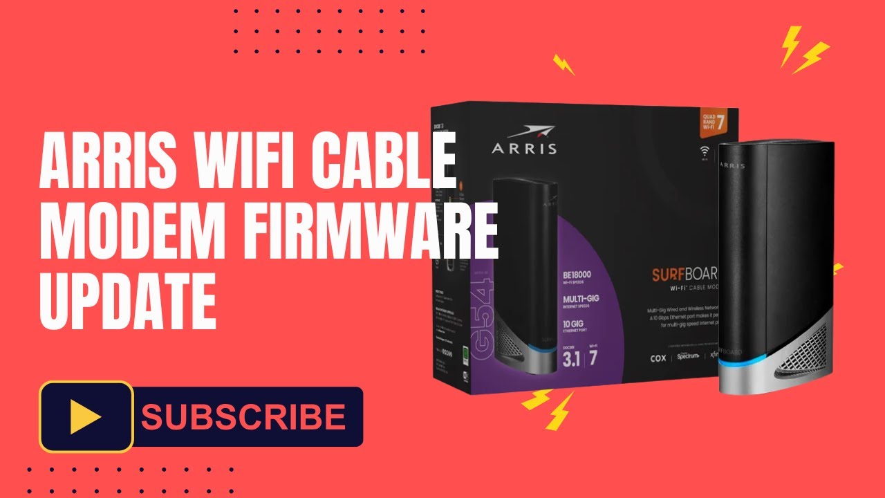 Arris Wifi Cable Modem Firmware Update - Step-by-Step Guide (Latest 2025 Method)