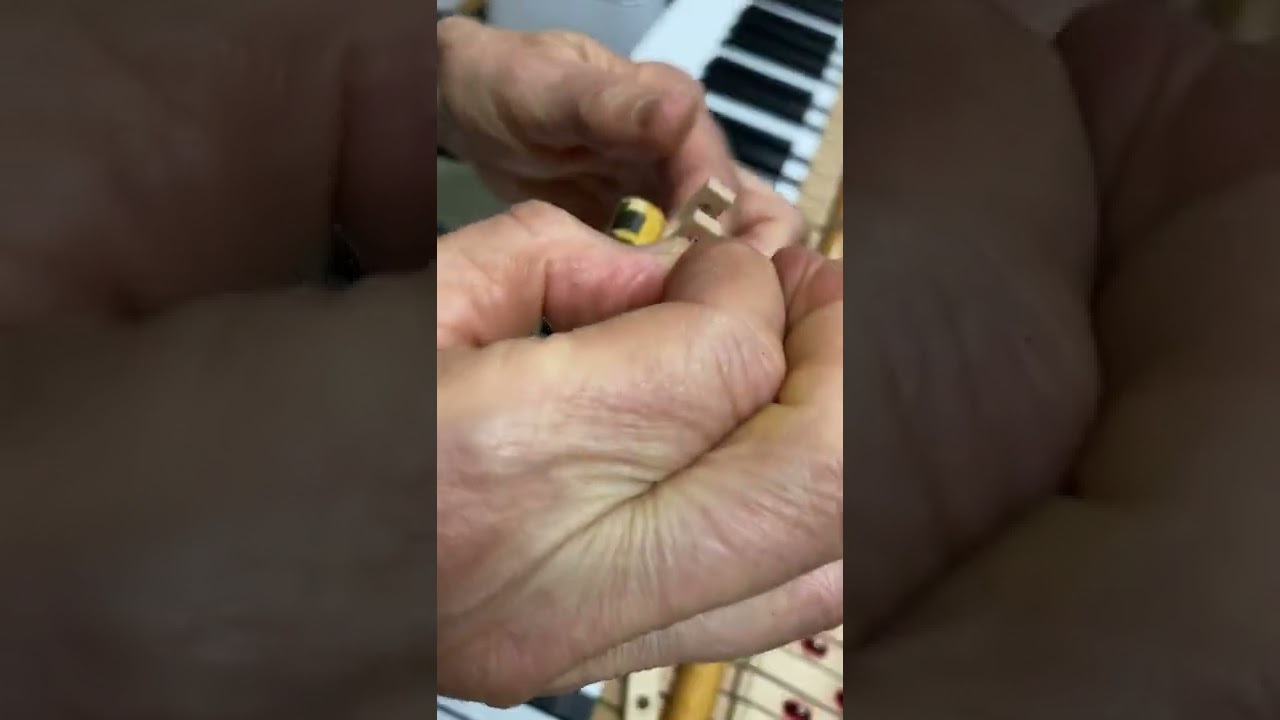 Repinning a loose grand hammer flange