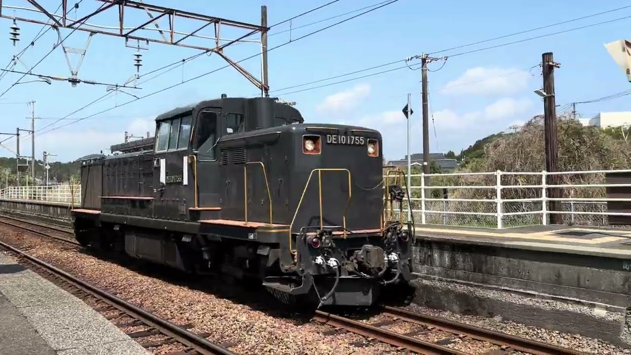 偶然見かけたDE10 1755 単回？