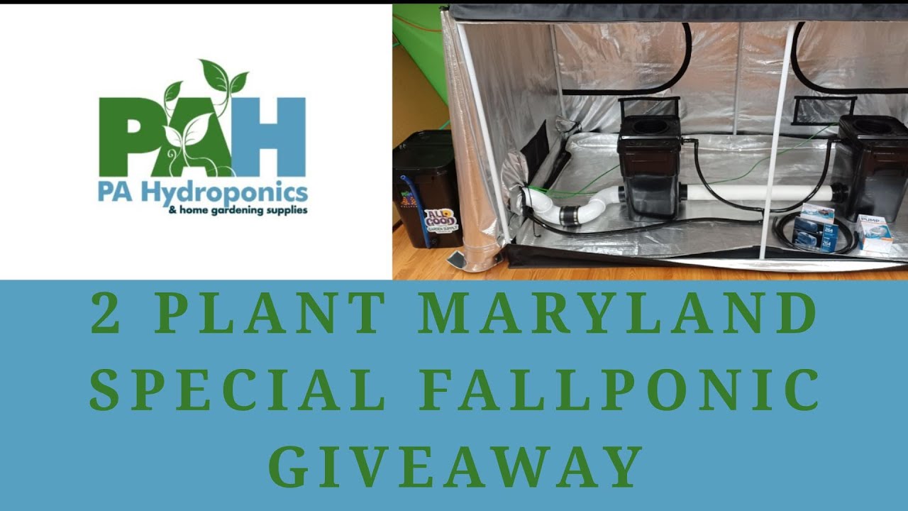 Maryland 2 Plant Special Fallponic GIVEAWAY! All Good Garden Supply