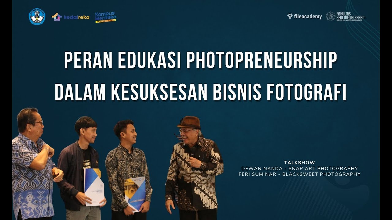 Talkshow Peran Edukasi Photopreneurship dalam Kesuksesan Bisnis Fotografi - Launching Rekacipta