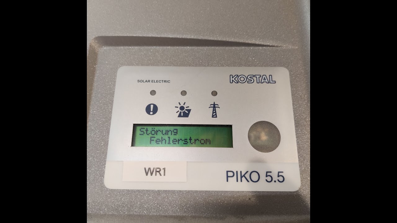 Inverter Kostal Piko 5.5 DCS crackling under load and Störung 
