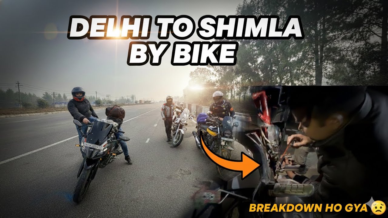 Delhi to Shimla bike ride | bohot mushkil se phoche😢 | bike kharab ho gyi | mrpathakvlogs | 2025