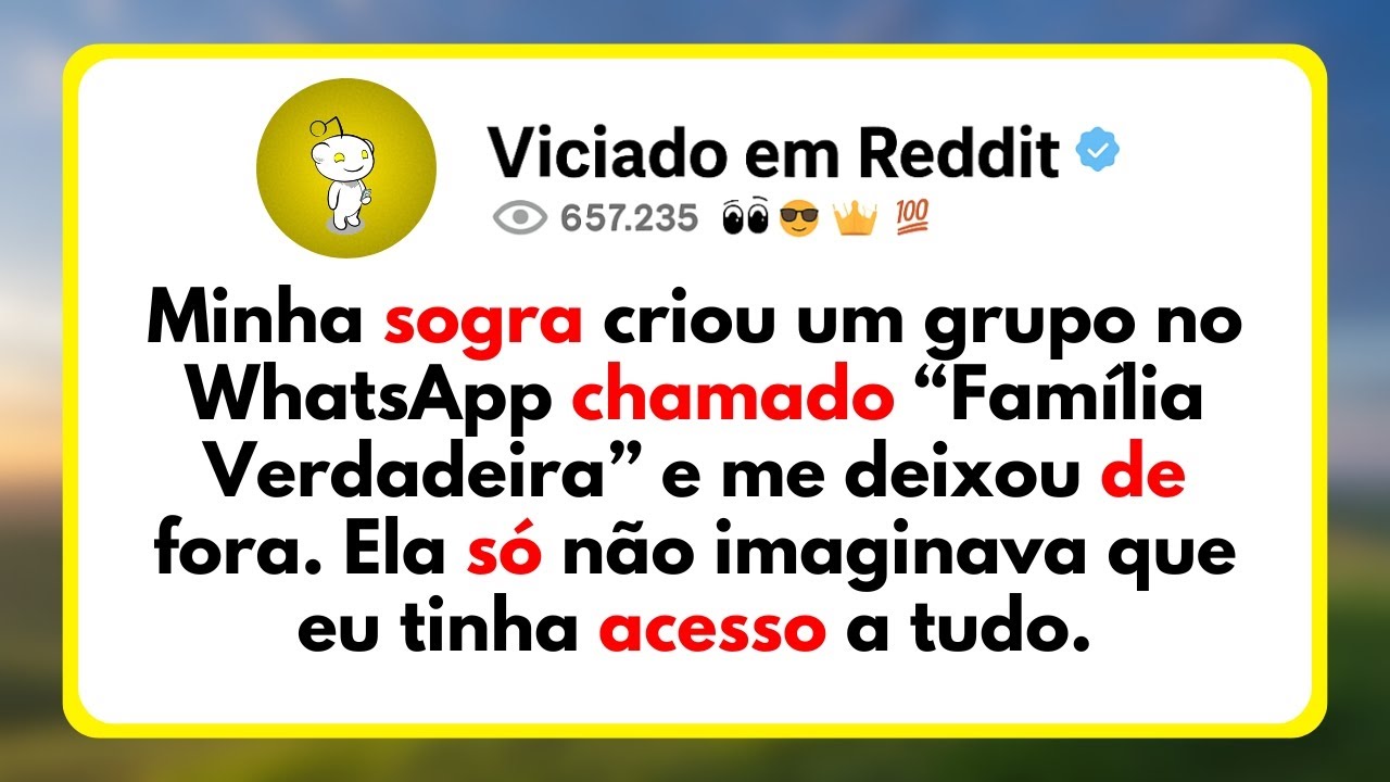 Minha Sogra Criou Um Grupo No WhatsApp Chamado “Família Verdadeira” E Me Deixou De Fora. Ela Só...