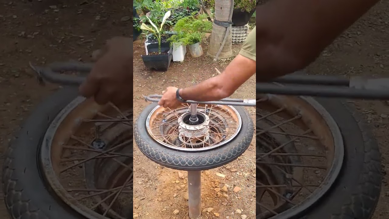 M&aacute;quina caseira para borracharia. #nenaserralheiro #serralheria #ferramentas