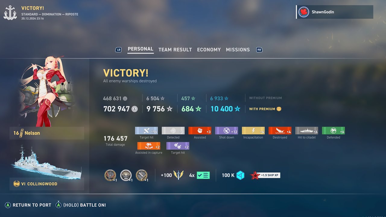 World of warships Legends Not bad collingwood is better than I expected
