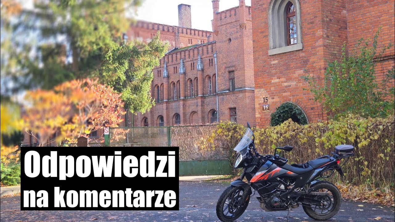 Jesień na Mazurach KTM 390 odpowiadam na komentarze FabiqMoto 25.58