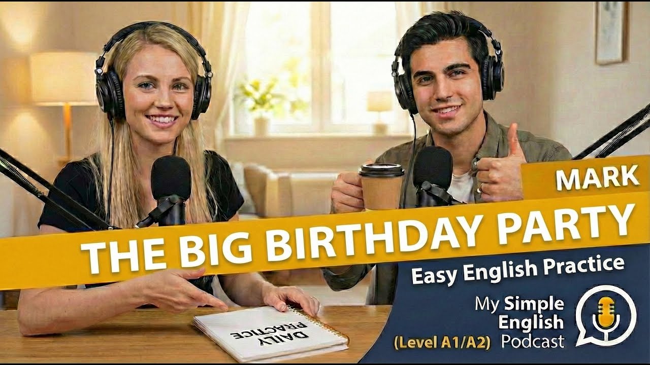 English Listening Practice: A Big Birthday Party | Simple English Podcast