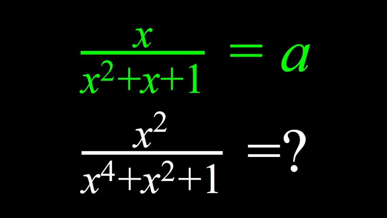 Evaluating an Algebraic Expression in Terms of a