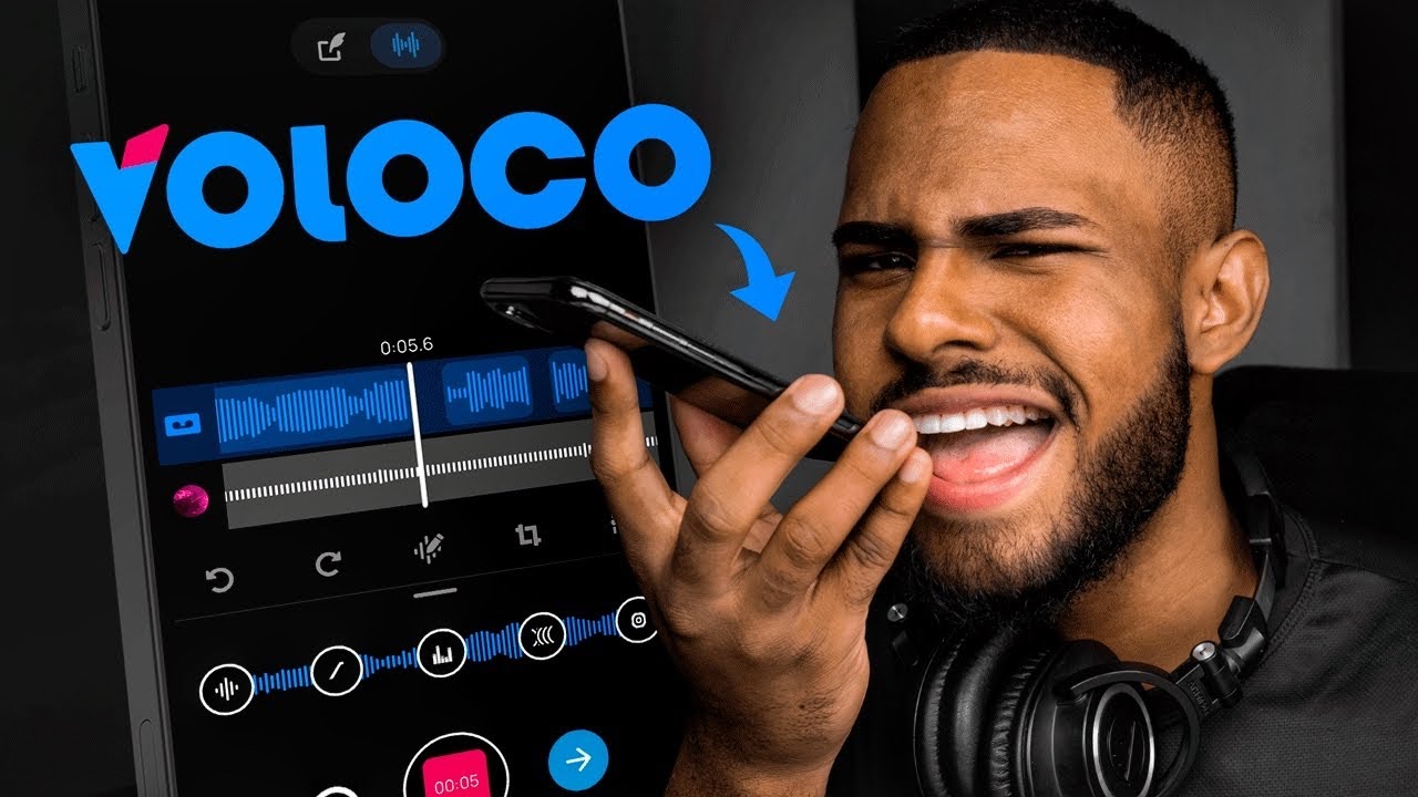 GRAVEI UMA MÚSICA NO CELULAR USANDO O VOLOCO!!