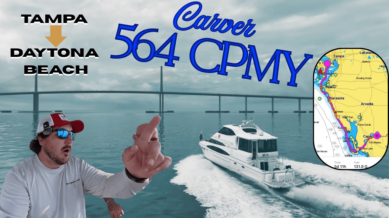 Carver 564 Cockpit Motor Yacht | Tampa to Daytona Beach Via Okeechobee