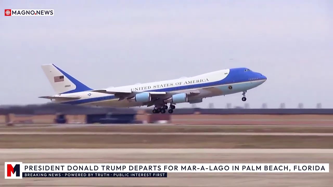 🇺🇸 President Donald Trump Arrives for Weekend Break at Mar-a-Lago in Palm Beach Florida
