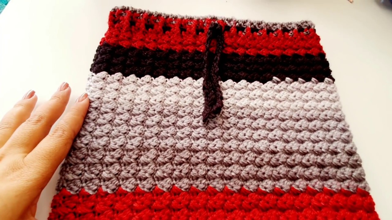 CUELLO Y GORRO 2 EN 1 A CROCHET PARA HOMBRE - TEJIDO FACIL- PUNTO EN RELIEVE