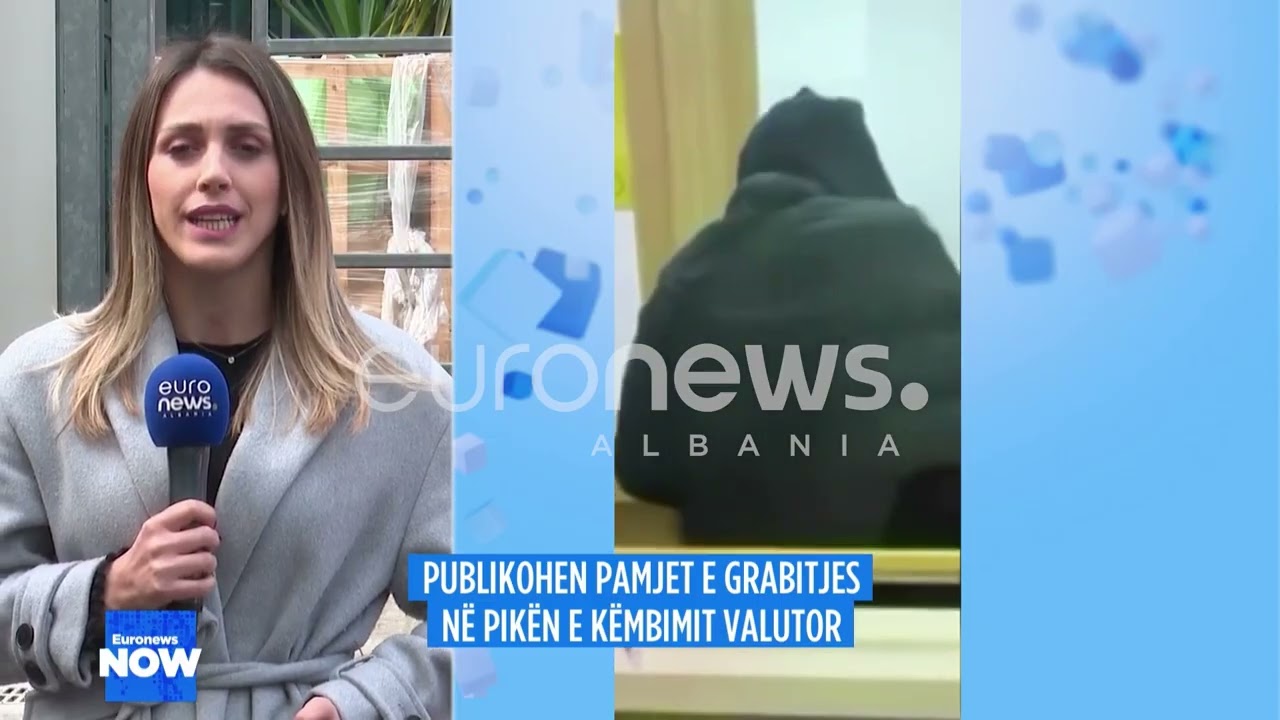 Publikohen pamjet, momenti kur grabitet pika e këmbimit parave në Tiranë