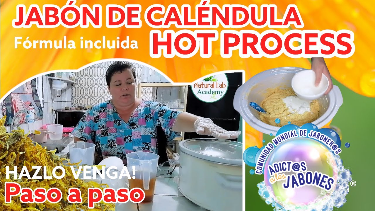 JABON CALENDULA SAPONIFICACION EN CALIENTE/HOT PROCESS🔥