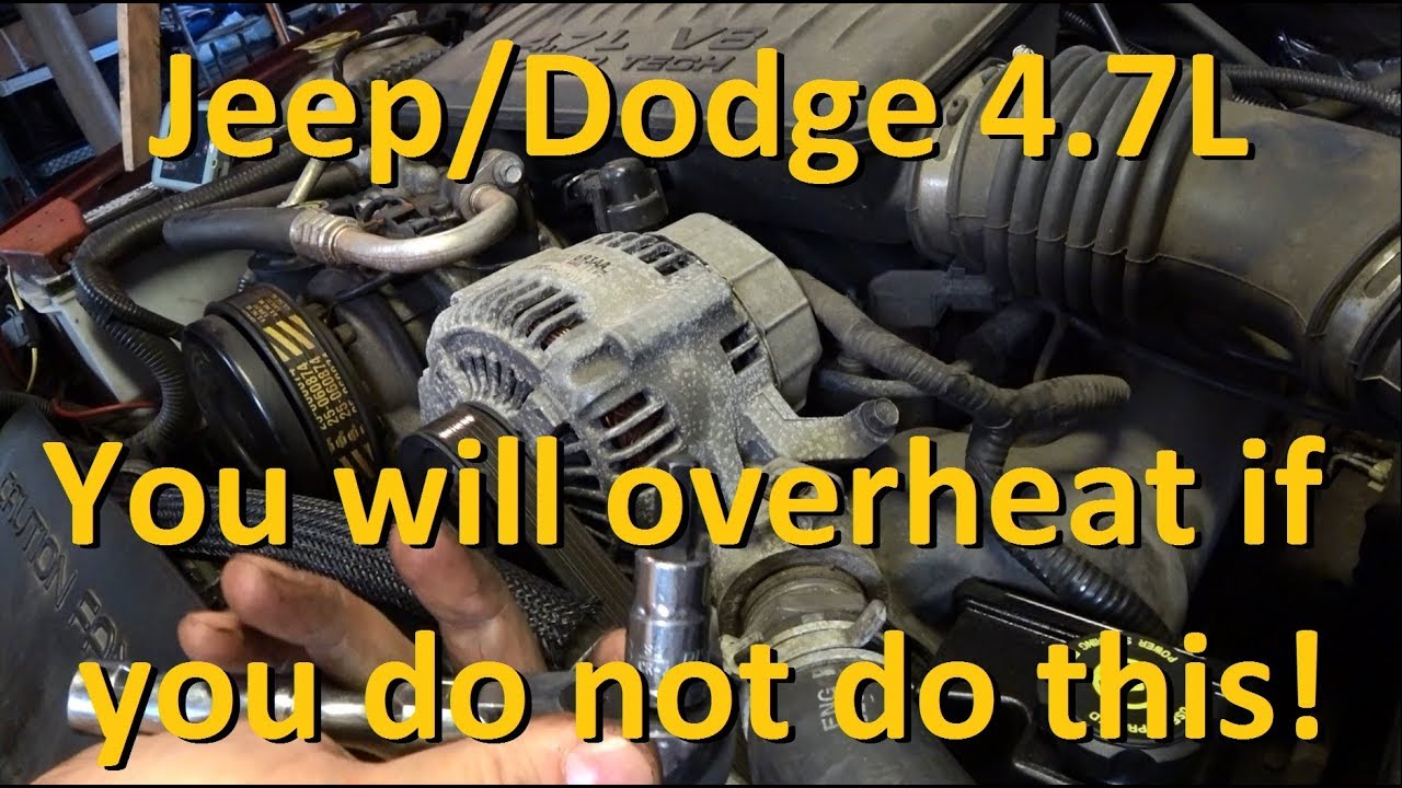 Как прокачать радиатор — Jeep/Dodge 4.7L