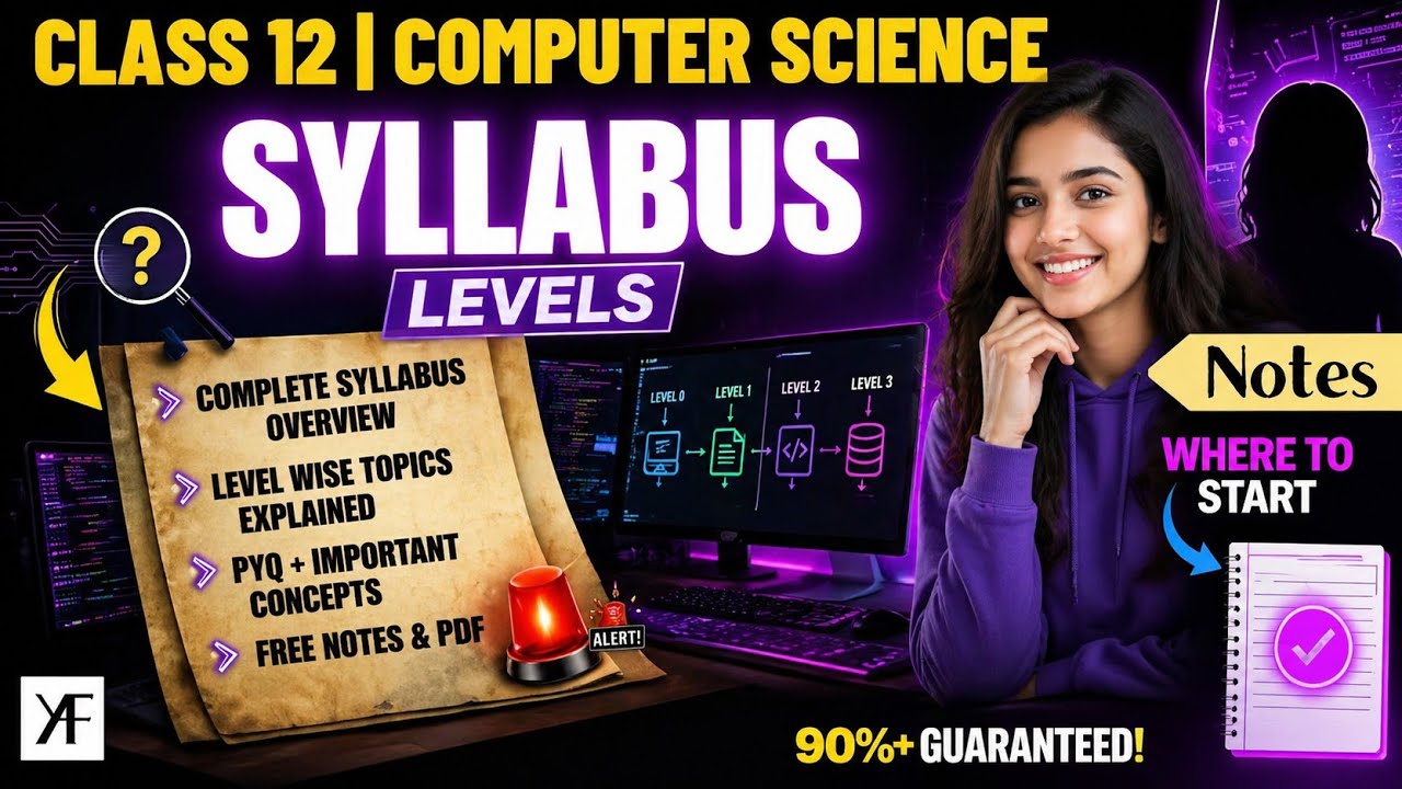 Class 12 CS 083 Syllabus 2026-27 | Computer Science (Code 083) | CBSE BOARDS