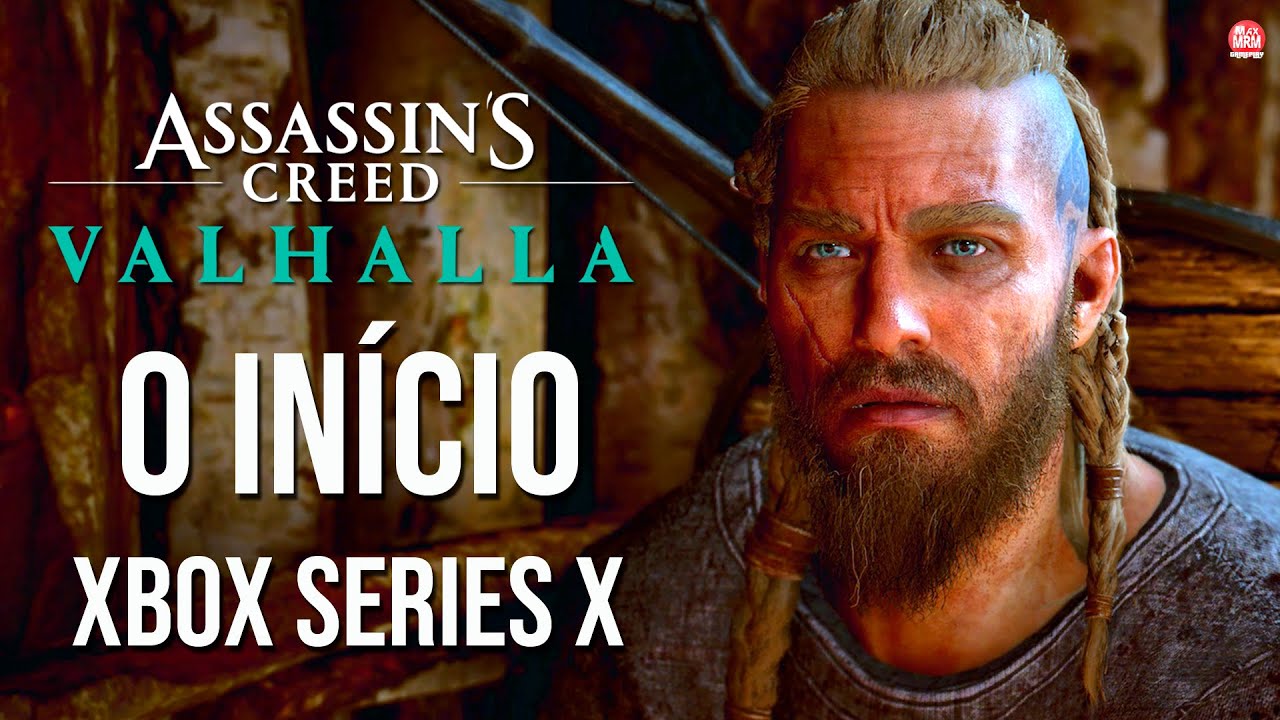 ASSASSIN'S CREED VALHALLA - O INÍCIO DE GAMEPLAY em PORTUGUÊS no XBOX SERIES X [ 4k 60fps ]