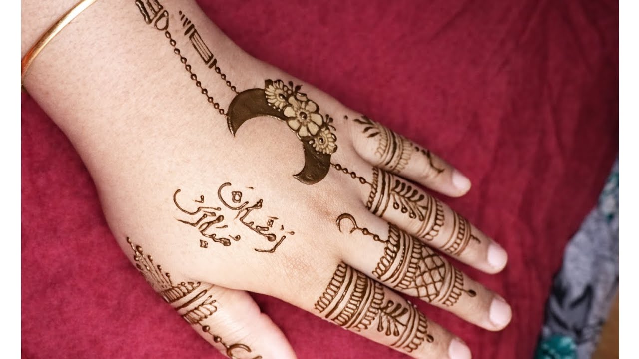 Eid Special Very Easy Moon Mehndi Design 🌜| Ramadan Special Mehndi Design 🌜| Unique Mahendi Design 