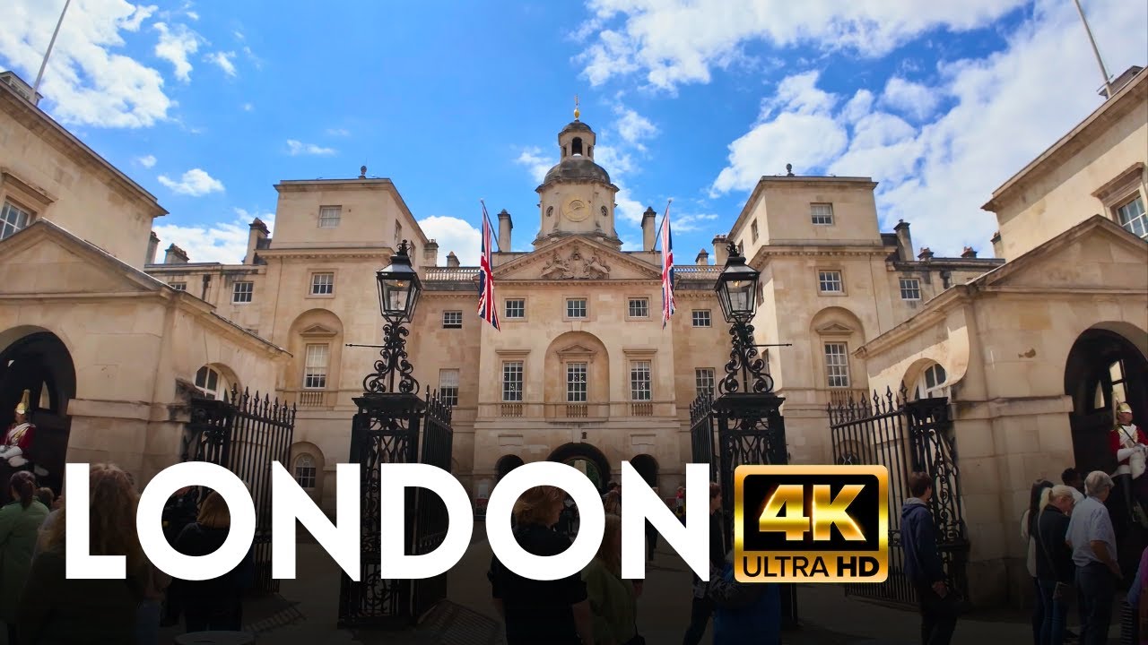 🇬🇧 London, UK: From Parliament Square to Trafalgar Square via Whitehall – Day Walk | 4K