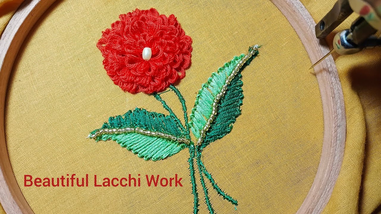 Silayi Machine se banaye Lacchi Work 🌷🍃🪡