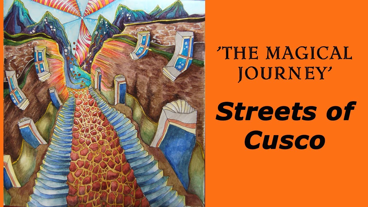 Colouring 'The Magical Journey' Streets of Cusco / Раскраска-антистресс