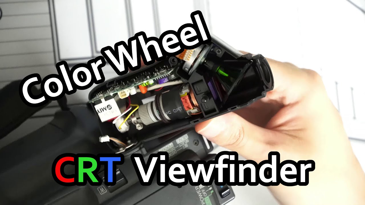 Mitsubishi CX6 Color Wheel viewfinder & other small unique CRTs