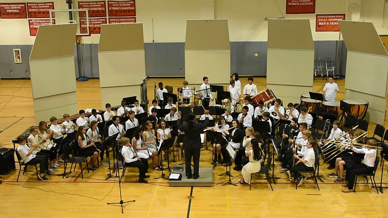 McDougle Middle School 6th Grade Band Performs 