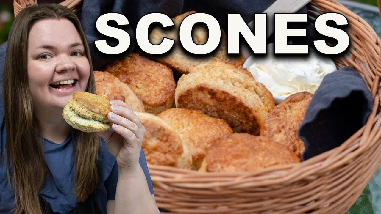 Lättbakade fluffiga och höga Scones