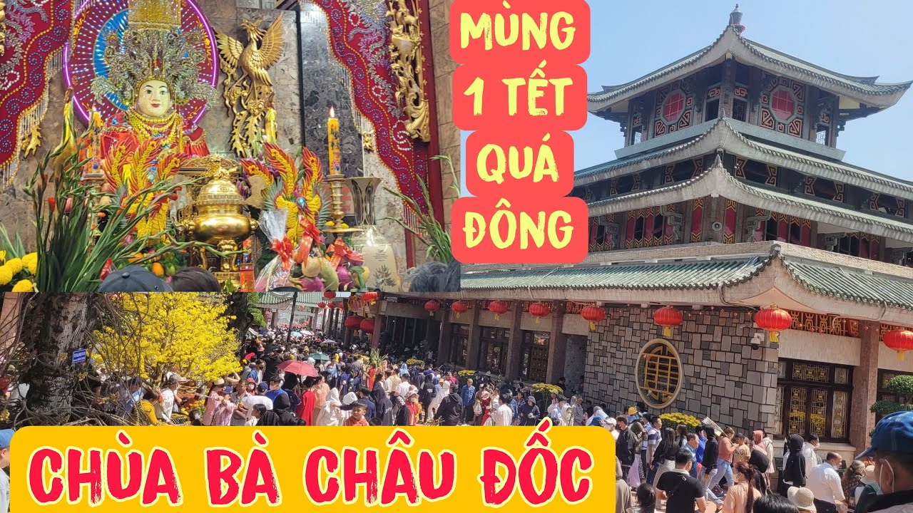 Không Thể Ngờ Chùa Bà Châu Đốc Núi Sam Ngày Mùng 1 Tết Quá Đông| ÚT ĐỒNG THÁP