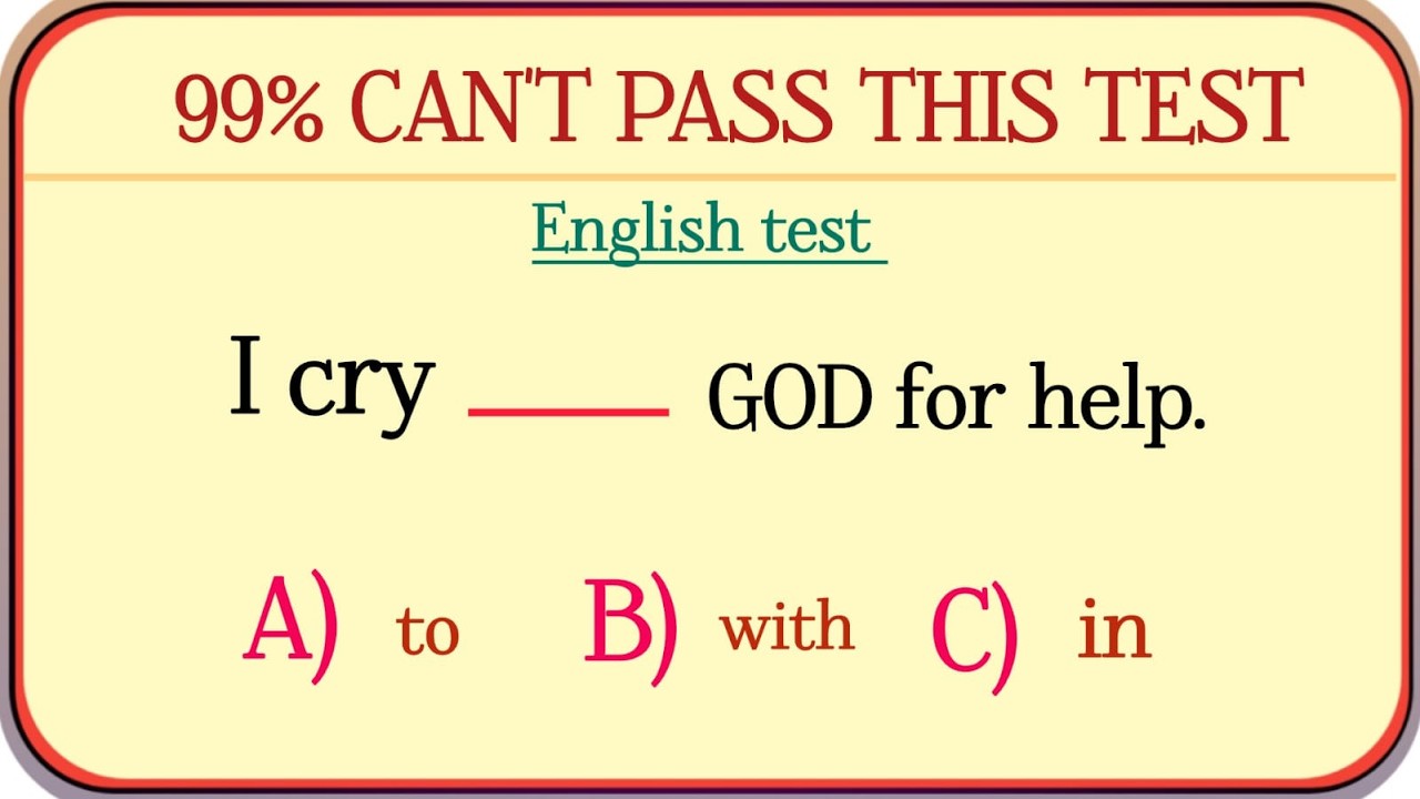 G for Grammar past present future mix ✨99% CAN'T PASS THIS TEST