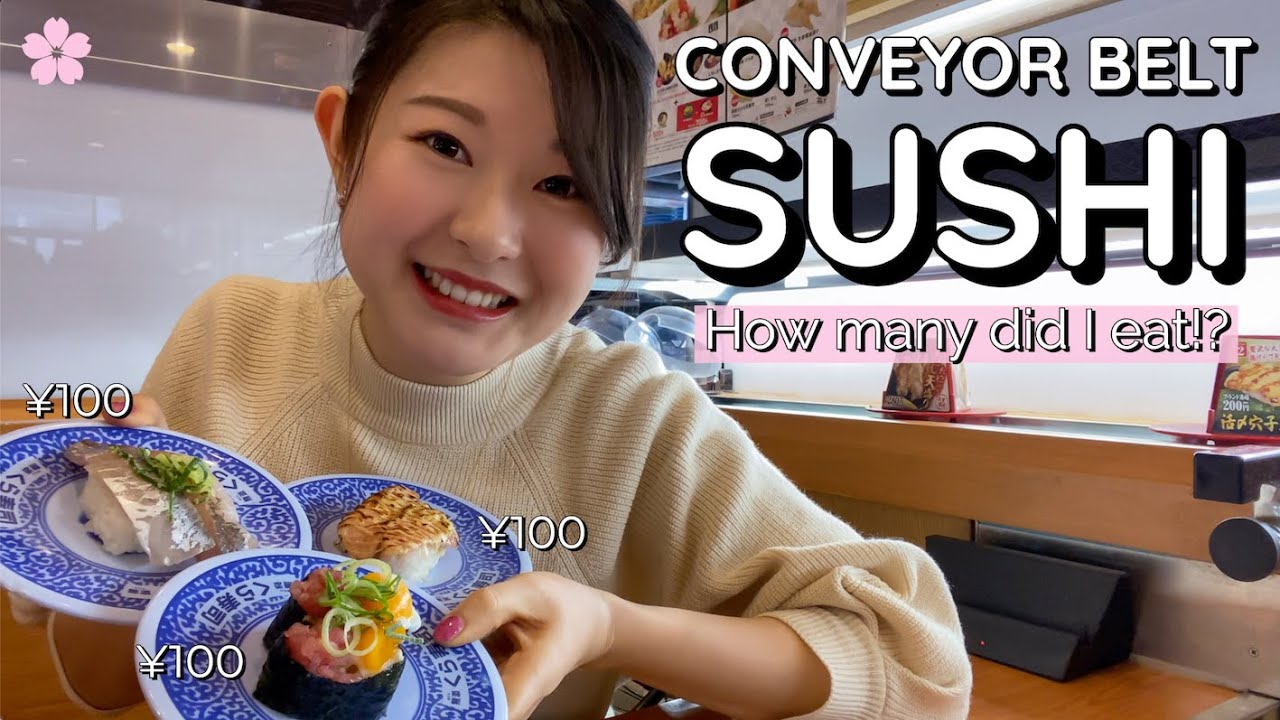 Sushi Mukbang 🍣 Conveyor Belt Sushi 