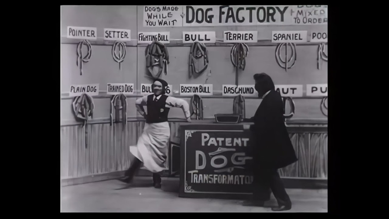 Dog Factory, a short film by Thomas Edison (1904)