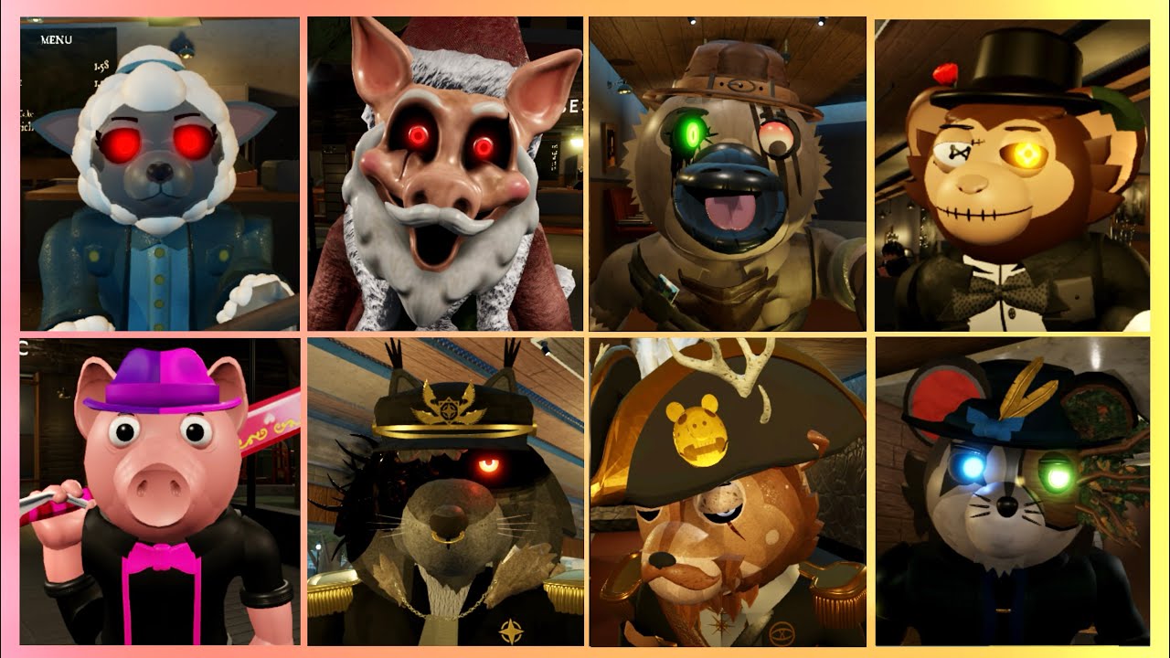 PIGGY COMMUNITY CLASH ALL JUMPSCARES!! ROBLOX PIGGY FAN-GAME