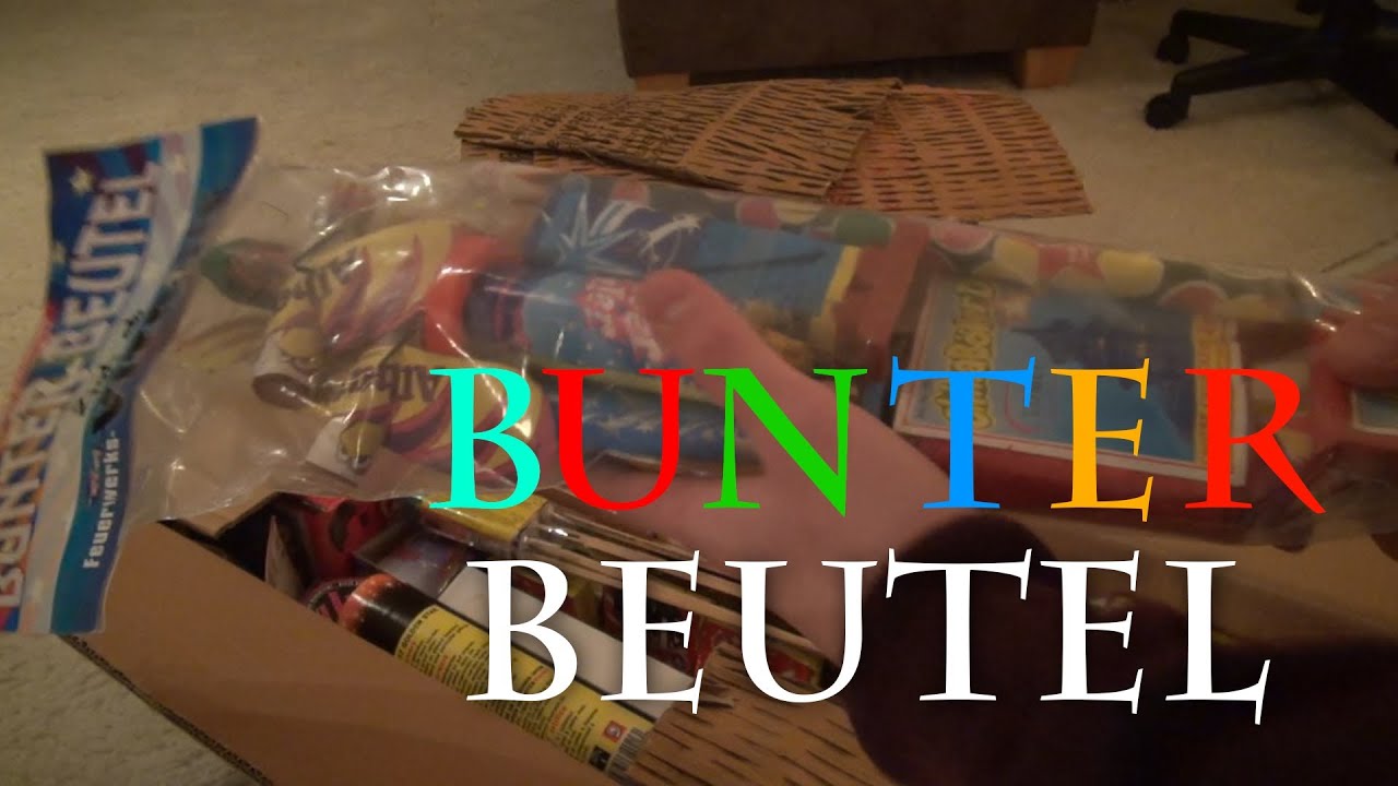 Feuerwerksvitrine: Bunter Beutel - Zisch ab