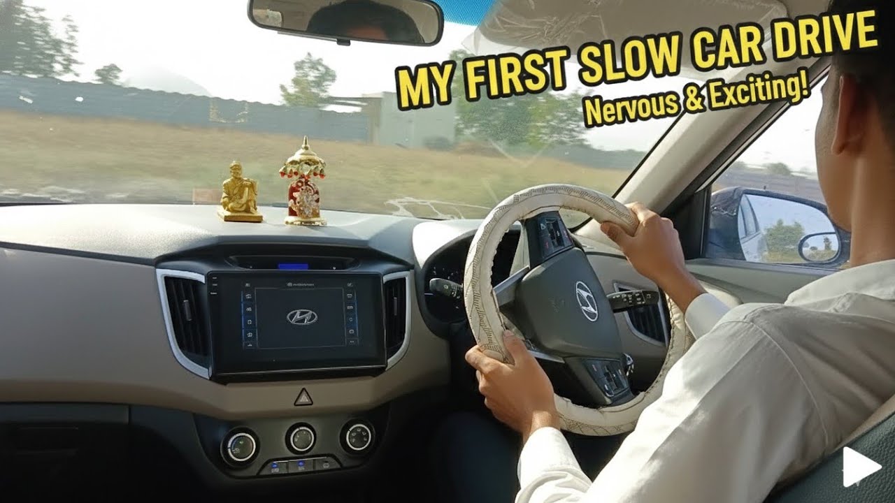 My first slow car driving experience..