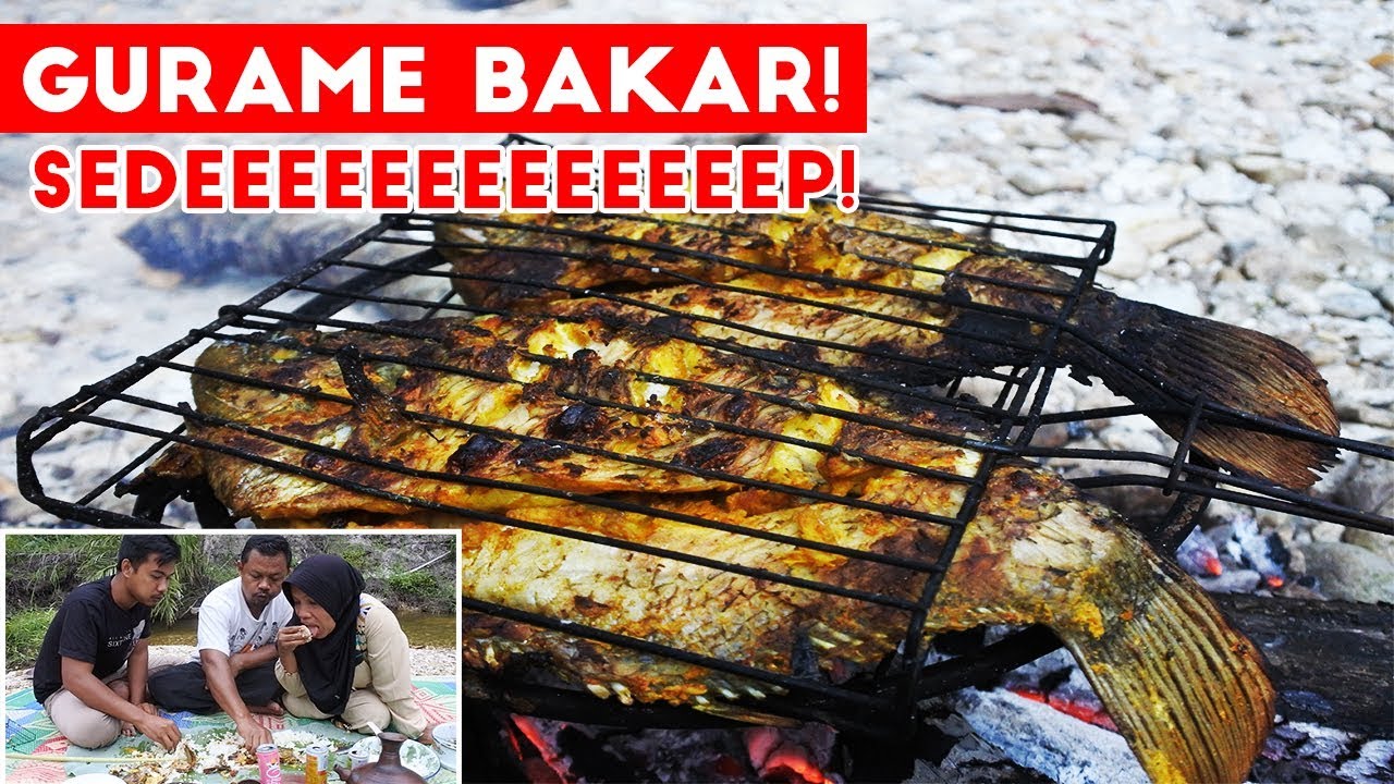 Ikan Gurame Bakar + Ulukutek Leunca + Lalapan Timun !