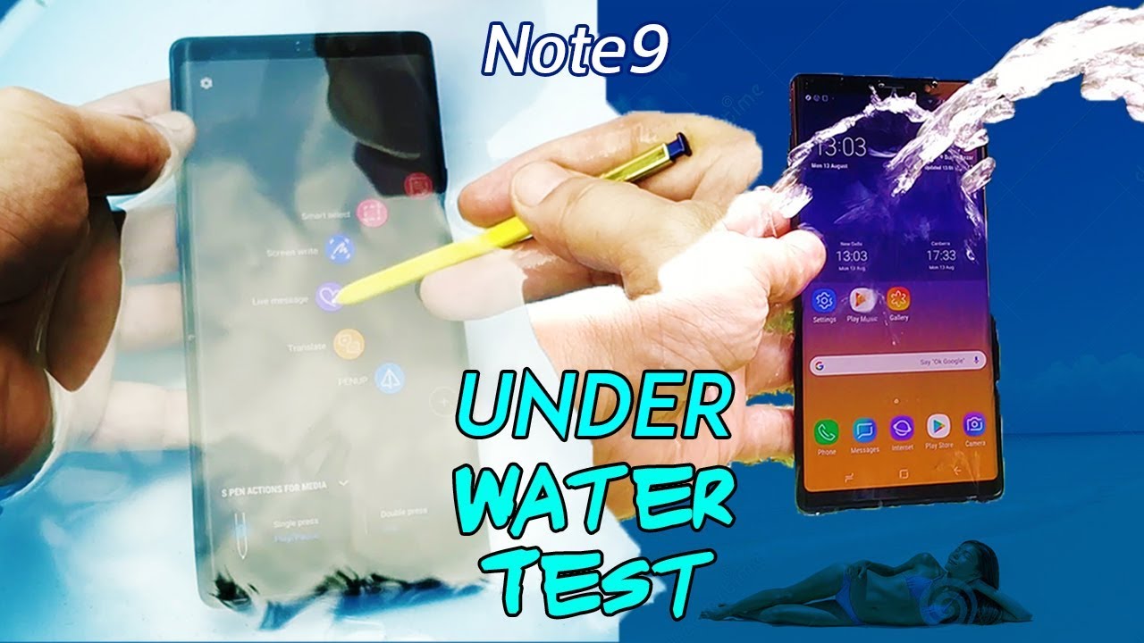 🧜‍♀️Let's S-Pen it Underwater!! Samsung Galaxy Note 9 Waterproof Test!