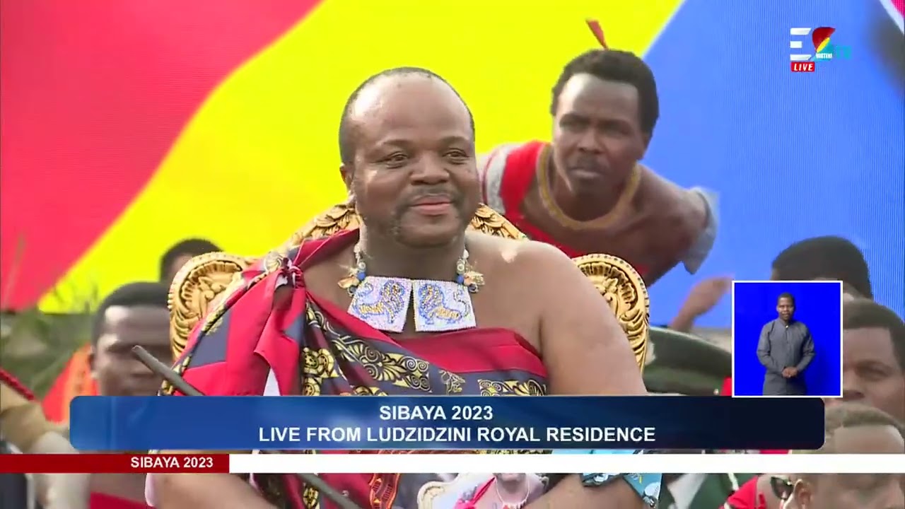 His Majesty King Mswati III arriving for the 8th Day of Sibaya.