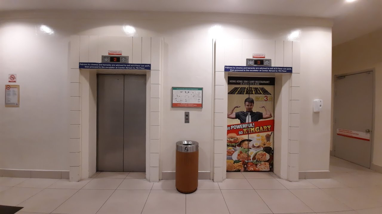 ( Cinema ) 2 Mitsubishi Electric Elevators @Gurney Plaza Mall, Gurney Drive, Penang, Malaysia.