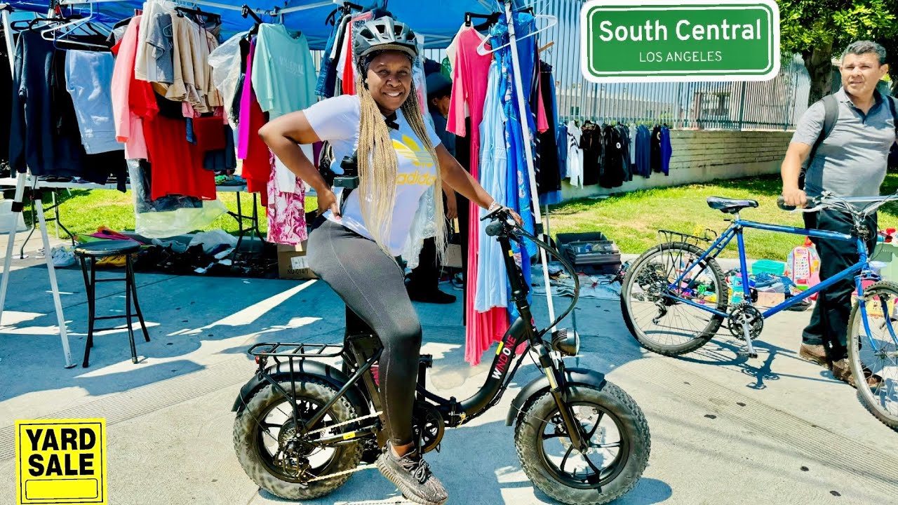 Crazy Day Going To Yard Sales In LA on a Ebike.