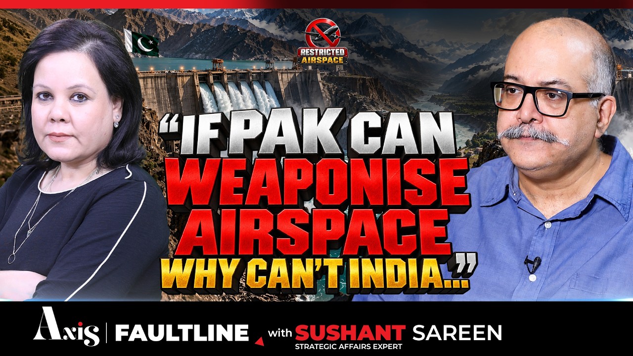 'Why Can't India Weaponize Water?' Sushant Sareen Flips Pak Narrative On Indus Treaty #axisfaultline