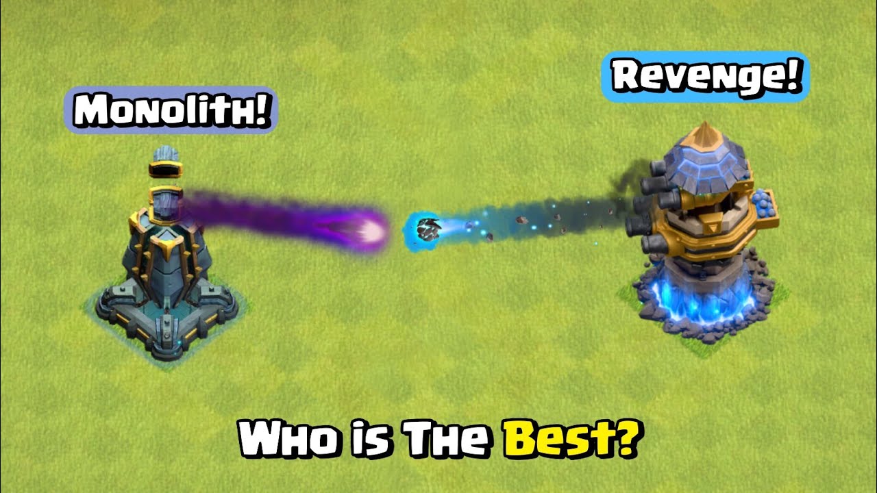 Monolith VS New Revenge Tower! Clash of Clans