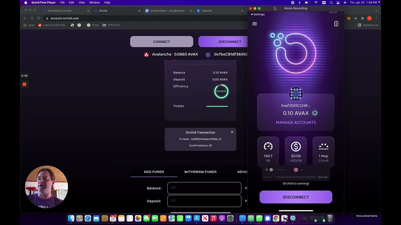 Orchid is Multi-Chain: Making an account with AVAX