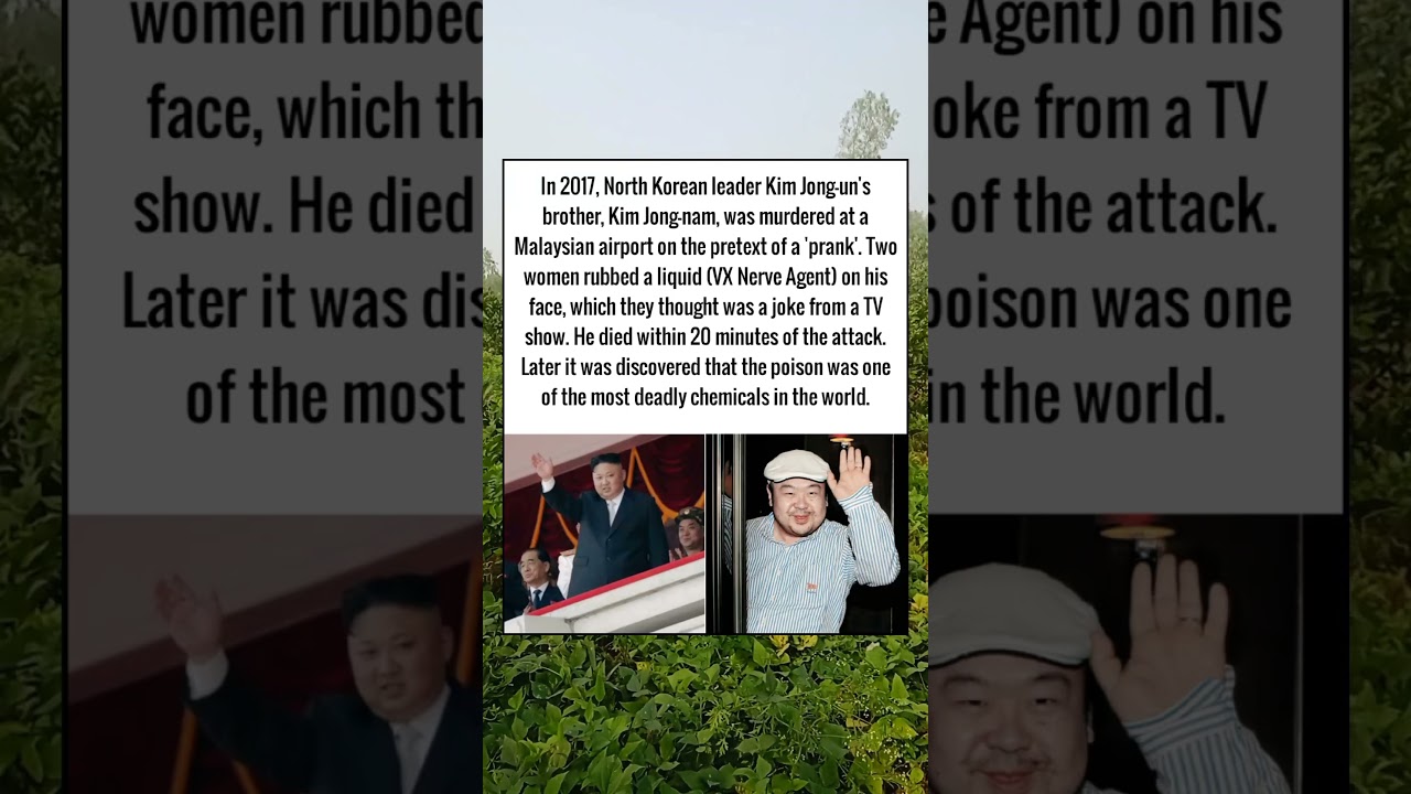 Joke or murder? Sensational murder of Kim Jong-un's brother at the airport! #newsshorts