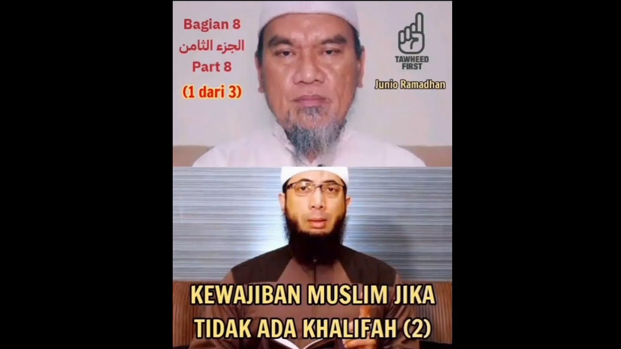 BAGIAN 8 (1 dari 3): Menolak Khilafah Islamiyah, Mendurhakai Allah dan Rasul-Nya (Meluruskan Salafi)
